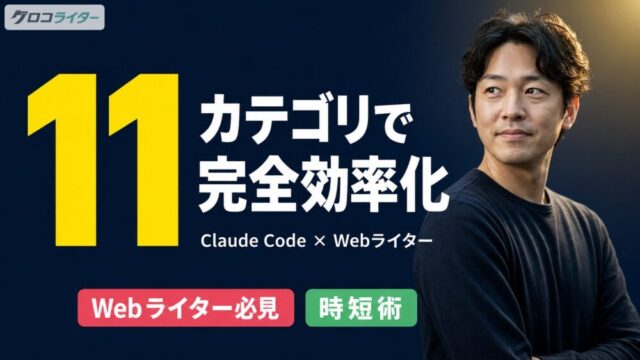 Webライター業務効率化はAIで執筆以外を仕組み化することから始まる(11カテゴリ実装マップ)のアイキャッチ画像