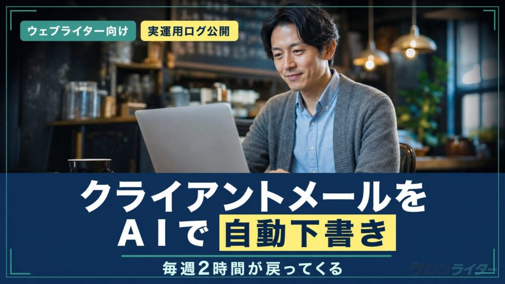 クライアントへのメール送信をAIで自動下書きする方法【3事例紹介】